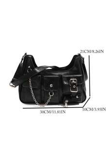 Bolso cruzado de hombro y axila de estilo coreano, versátil para ir y venir, salir, compras diarias, diseño de nicho