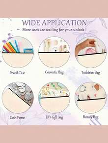 Cables And Chargers Organizer Pouch,Canvas Charger Storage Bag,Compact Storage Space For Electronics And Accessories,Foldable Lightweight Electronics Accessories Storage,Fashion Zipper Bag,Toiletry Bag, Cosmetic Bag - Multicolor - View 4