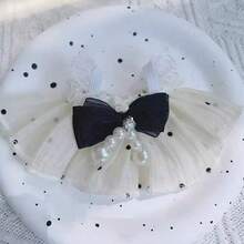 [仅娃娃裙] 新款17厘米第一代/第二代/第三代Labobo娃娃裙，蝴蝶结和珍珠肩带薄纱裙，适合