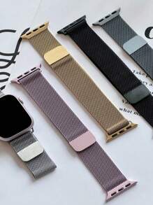 Stainless Steel Milanese Loop Band Compatible With Apple Watch Dial Of 38mm 40mm 41mm 42mm 44mm 45mm 49mm, Replacement Band Compatible With Iwatch Series 9, Ultra 2, SE, Ultra, 8 7 6 5 4 3 2 1