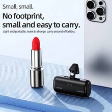 Sạc dự phòng mini 5000mAh, Pin sạc dự phòng siêu nhỏ cho điện thoại di động khi du lịch, Phù hợp với 15/15 Plus/15 Pro/15 Pro Max/Dành cho iPad Pro/Dành cho Samsung Android, v.v., Pin dự phòng khẩn cấp bỏ túi, Pin dự phòng di động USB, Quà tặng Pin dự phòng mini nhỏ gọn, Giao diện chuyển đổi xoay 90 độ, Phù hợp với mọi điện thoại di động, Phích cắm đuôi nguồn điện di động, Vật dụng thiết yếu khi đi du lịch, Phù hợp với bộ sạc Thích hợp cho kỳ nghỉ hè, Du lịch/Cắm trại ngoài trời và Nguồn điện dự phòng khẩn cấp Quà tặng cho gia đình, bạn bè, sinh nhật - trắng - Xem 5