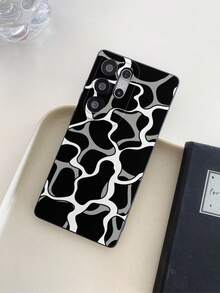 1 件不对称条纹黑眼防震 TPU 材质手机壳，适合作为节日礼物，兼容 Apple XS/XS Max/XR/11 12 13 14 15 16 Pro/Pro Max/14 15 16 Plus、Nothing、Pixel、INFINIX、Redmi 系列手机 - 彩色 - 查看 4