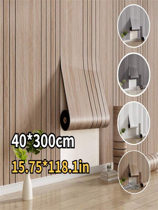 Natural Wood Grain Wall Stickers - 1 Roll Of Textured Paint Self-Adhesive Foam Board, Durable Thick Material For DIY Home Decor, Ceilings, Partitions And Curved Surfaces