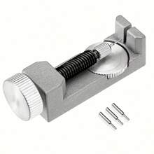 Silver Metal Watch Strap And Bracelet Buckle Removal Tool Set, Including 3 Needles, Adjustable Watch Repair Tool, No Power Supply Required, Ideal Gift For Watch Lovers
