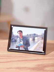 Soporte de escritorio para exhibir fotos instantáneas de 3 pulgadas, portafotos magnético de colores mini, accesorio decorativo creativo para el hogar