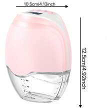 Electric, 1000mAH Large Capacity Battery, Portable, Hands-Free Breast Pump - Lightweight Electric Breast Pump, Leak Proof Upgraded, 3 Modes And 12 Settings With 17/19/21/27mm Flange (1/2 Pieces Set - White/Pink)