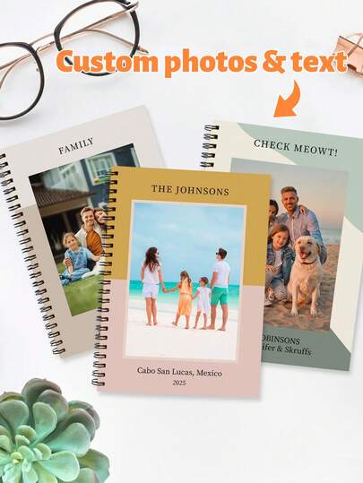 Personalised A5 Notebook | Custom Photo & Text | Bound Book | Premium Materials Matte Finish.Personalized Photo Notebook, Custom Name Journal, Hardcover Notebook, Unique Gift, Custom Photo & Text,New Year Gifts