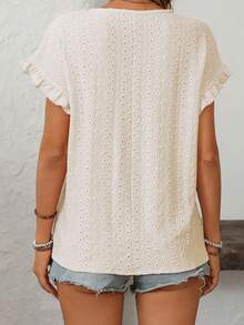 Women T-Shirt, Crew Neck Short Sleeve Solid Summer Loose Tops Streetwear For Casual Daily