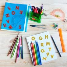 Nhãn dán chữ cái pha lê lấp lánh tự làm thiết kế tên thủ công vật dụng làm sổ lưu niệm trang trí điện thoại máy tính - Nhãn dán tự dính từ tiếng Anh A-Z - Nhiều màu - Xem 11