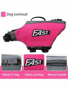 Metglad 狗救生衣，抗撕裂，反光船用安全背心，增强浮力和可见度的狗游泳背心，适用于小型、中型、大型犬