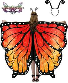 Costume Women, Adult Wings Hoween Costumes Women, With Lace And Headband - 004 - Xem 8