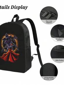 Stranger Doctor School Backpack With Shoulder Bag Gift Fashion Bag Back To School - Black - View 5