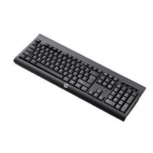 HP KM100 Silent Office Keyboard, Thin Chocolate Keycap Design, Silent Microswitch Technology, Plug And Play, Laptop/Desktop Compatible - Black - View 2