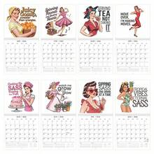 Calendario 2026 "Casalinga Velenosa", calendario mensile di 12 mesi, decorazione pittorica per la pianificazione familiare, regalo di Natale e Capodanno - Tagli Unica - Visualizzare 10