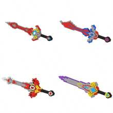 1000pcs Sword And Blade Building Block Set - Perfect Gift For Boys And Girls, Desktop Decor For Office And Home, DIY Handmade Creative Interlocking Assembly Toy, Suitable For Holidays, Birthday, Thanksgiving, Valentine's Day, Halloween, Christmas - For Ages 14+ | Mixed Colors, Durable ABS Material - Multicolor - View 4