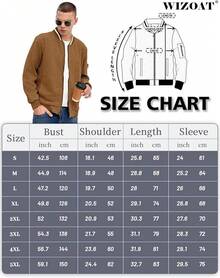 Mens Casual Lightweight CoatChristmas MQ4K - 深卡其色 - 查看 5