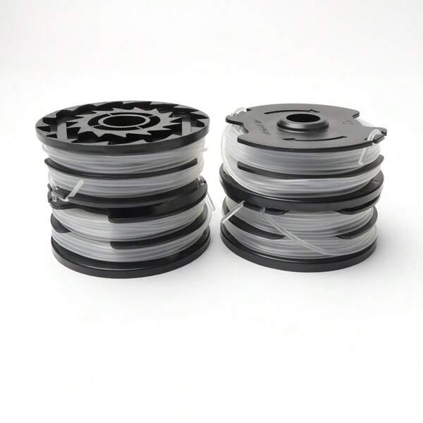 6er Set - Spulenmäherzubehör - Ersatzspulen für Rasentrimmer - Für PRT 550 A1-B2-C3 TLP-1 (schwarz)