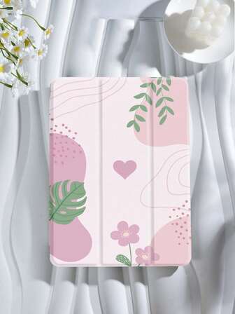 Funda protectora de tableta con bloques de color y diseño de corazón, compatible con iPad 9.7/10.2/10.5/10.9/12.9/Pro 11, 10.a generación, compatible con Samsung Galaxy Tab S6 Lite 10.4 pulgadas, compatible con Kindle Paperwhite 12.a generación 2024, Kindle (11.a generación) lanzamiento 2022, protección antirraídas suave, soporte inteligente/activación/suspensión automática