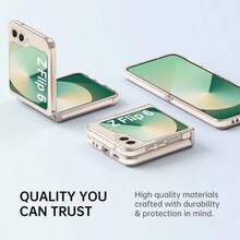 1pcs Cute Cartoon Cat Pattern Flip Phone Case Compatible With Samsung Galaxy Z Flip6 7 5 4 3 Ultra Thin Clear Protective Cover Compatible With Motorola Razr 40 50 60/40 50 60 Ultra Razr 60 Pro - DKZDPK透明貓 - 查看 2