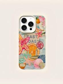 Ocean Elements Bowknot Coconut Pattern TPU Case Suitable For X/XS/XSMAX/11/11Pro/11Pro Max/12/12 Pro/12 Pro Max/13/13 Pro/13 Pro Max/14/14 Pro/14 Pro Max/15/15 Pro Max/15 Pro/16/16 Pro/16 Pro Max,Offering Durable Drop Protection With A Simple Yet Attractive - 彩色 - 查看 5