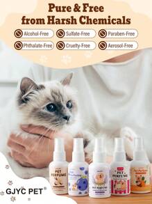 GJYC PET 2.03 液体盎司宠物香水，17 种持久留香型，兽医认可配方，适用于犬猫 - 彩色 - 查看 4