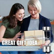 Portable Water Bottle Hydrogen-Rich Cup High-Concentration Health Cup Electrolytic Hydrogen-Rich Water Cup - Bạc - Xem 4