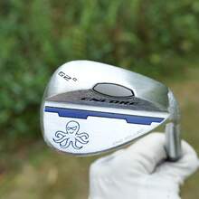 Golf Sand Wedge - CNC Milled Blue Octopus Design, High Spin Bunker Shots & Durable Forged Construction, Precision Control For Right-Handed Men, Steel Shaft, Conventional Flex