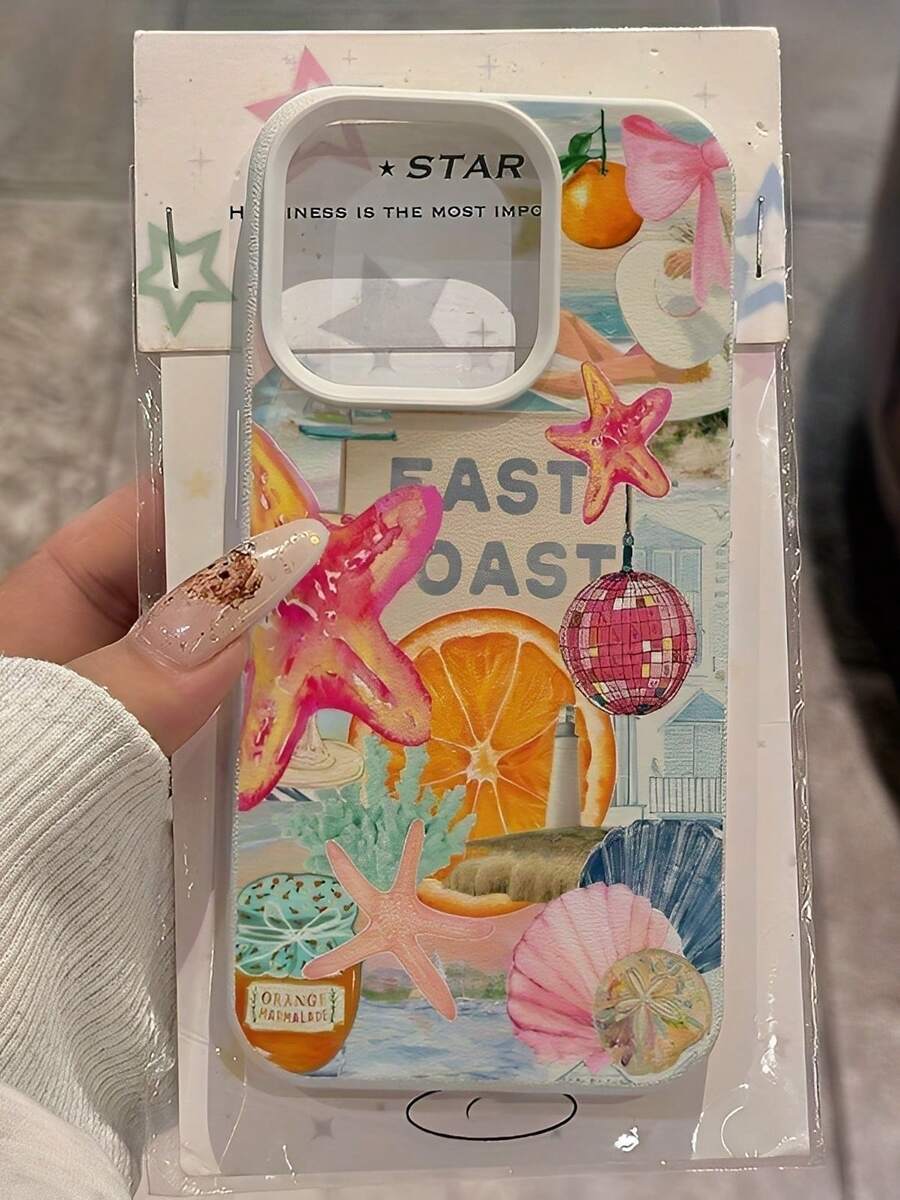 Ocean Elements Bowknot Coconut Pattern TPU Case Suitable For X/XS/XSMAX/11/11Pro/11Pro Max/12/12 Pro/12 Pro Max/13/13 Pro/13 Pro Max/14/14 Pro/14 Pro Max/15/15 Pro Max/15 Pro/16/16 Pro/16 Pro Max,Offering Durable Drop Protection With A Simple Yet Attractive - 彩色 - 查看 1