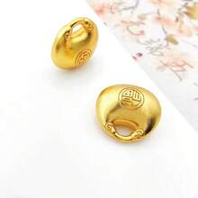 Pendant Pet Accessories Rhinestone Cat Dog Necklace Metal Chain New Prosperity - Multicolor - View 4