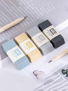 2 pezzi Gomme da cancellare minimaliste, assortimento casuale, alta qualità morbide e pulite, forniture per l'arte, forniture scolastiche, articoli di cartoleria, premi e regali