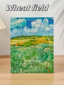 1 pieza - Tamaño 4R, estilos disponibles, 50 páginas interiores con 100 fotos, reversible, álbum de diseño de pintura al óleo, álbum de estilo de inserción, álbum conmemorativo de pintura al óleo, álbum de fotos de dibujos animados para niños