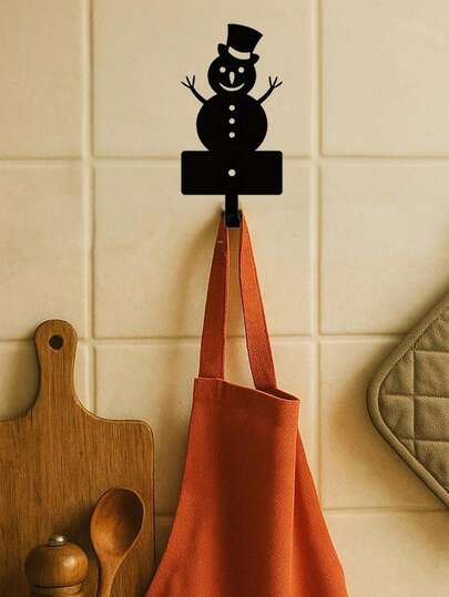 CIFbuy 1 قلادة مفتاح رجل الثلج - خطاف جداري كيوت لعيد الميلاد لتعليق المفاتيح والأوشحة والمناشف، معلق معدني متين، ديكور منزلي للأعياد، مناسب للديكور المنزلي الحديث، ديكور المنزل، ديكور الغرفة، ديكور غرفة النوم، ديكور الحمام، مقاوم للماء، مقاوم للصدأ، متين، ديكور الحائط