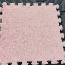 15pcs Interlocking Carpet Tiles, Bedroom Bedside Long Plush EVA Foam Puzzle Mat, Home Living Room Large Area Block Floor Rug Set - High Pile