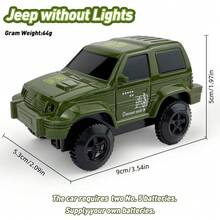 Various Car Shaped Toy Vehicles, Including Car, Race Car, Construction Vehicle, Fire Truck, Off-Road Vehicle, Electric Lighting Car, Track Cars, Toy Cars That Can Run On Tracks And Flat Surfaces, Suitable As Children's Birthday Gifts, Christmas Holiday Gifts - Multicolor - View 20