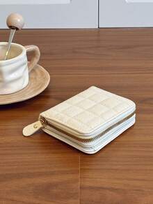 Wallets Money Bag Card Holder Pocket Purse Cute Fashion Geometric Patchwork - White - View 7