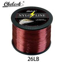 Chelesh 1093yds, 546yds Nylon Monofilament Line, High Strength, Abrasion Resistant, Transparent, Gray, Burgundy 3 Colors Available, 6LB-38LB Strength Options, Smooth Fishing Line, Handmade DIY Beading Thread
