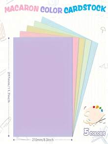 25/50/75/100 Blatt gemischtes Farbkarton-Papier, 8,3 x 11,7 Zoll, verschiedene Farben, dick, geeignet für Geburtstagsgeschenke, Scrapbooking, Kartenherstellung, Druck, Schulprojekte und DIY-Basteleien - Verschiedenfarbig - Übersicht 3
