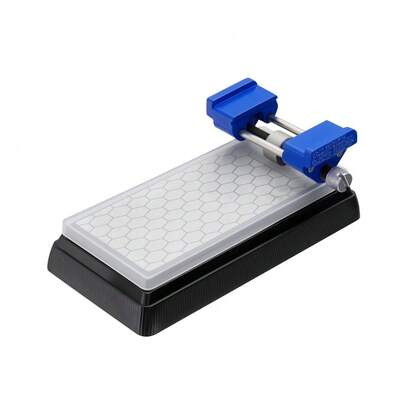 Diamond Sharpening Stone Set With Honing Guide 400/1000 Grit Double-Sided Sharpening Stone Non-Slip Base And Angle Fixer Suitable For Kitchen Knives Chisels Planes And Scissors