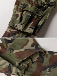 Men's Casual Cargo Pants Military  Camo Pants Combat Work Pants With 8 Pockets-20256688 - Desert Camo - View 2