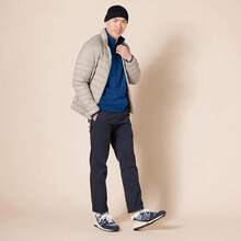 Men's Long-Sleeve Quarter-Zip Pullover Fleece Sweatshirt, Style - Teal Blue - View 4