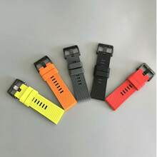 1 قطعة سوار ساعة رجالي، سوار بديل لساعة رجالية، سوار بديل لساعة ذكية، سوار بقياس 22مم/26مم، مصنوع من مادة السيليكون عالية الجودة، بنقشة نقطية، تصميم سريع الإطلاق، سهل الارتداء، ناعم، قابل للتنفس، متين