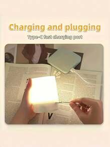 可调光触摸床头灯，三色暖白光LED灯，USB充电，便携式触摸夜灯，迷你灯，情人节礼物，卧室、客厅和书桌装饰