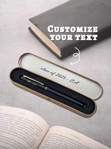 Engraved Pierre Cardin Pen In Box – Personalized MBA Graduation Gift 2025, Luxury Gift For Business School Graduate, Custom Name & Birthday Flower, Elegant Minimalist Design With Gift Box, Personalized Ballpoint Pen For Teachers, Couples, Office, Home - Birthday/Christmas/Graduation Gift - Ideal For Everyday & Special Occasions, Office Stationery, Sleek Design, Smooth Writing Pen,New Job, Office Supplies