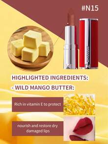 Givenchy Le Rouge 深丝绒哑光唇膏 N15 Nude Ambre 3.4g/0.12 盎司| 轻盈柔软哑光唇膏 | 持久舒适 | 浓郁深红色泽，丝绒质感 | 顺滑贴合双唇，打造均匀无瑕的覆盖效果 | 不干燥丝滑配方，带来全天舒适体验 | 打造大胆精致唇妆的理想之选 | 适合所有肤色和场合 | 奢华唇膏，显色度高，妆效优雅