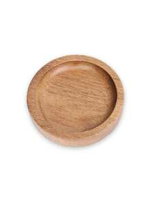 1pc Customized Jewelry Tray, Personalized Wooden Ring Tray, Customized Round Wooden Ring Holder, Engagement Ring Stand, Couple Wedding Gift, Round Jewelry Display Tray, Photography Prop, Customized Jewelry Tray - Multicolor - View 9