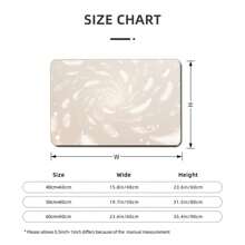 1pc Ethereal Feather Glitter  Pattern Diatom Mud Floor Mat Absorbent Mat Toilet Door Quick Drying Non-Slip Mat Foot Mat Toilet Kitchen Carpet Soft Mat Home Bathroom Decor Bath Rug Outdoor Rug Door Mat Bathroom Accessories - 風格 4 - 查看 4