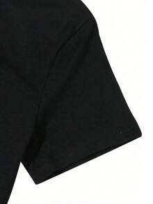 Youth Men American Jean- Shirt Michel Artist Basquiat T-Shirt Round Neck Short Sleeve Tees T Shirts, Cotton Tees Tops For Mens L - màu đen - Xem 3