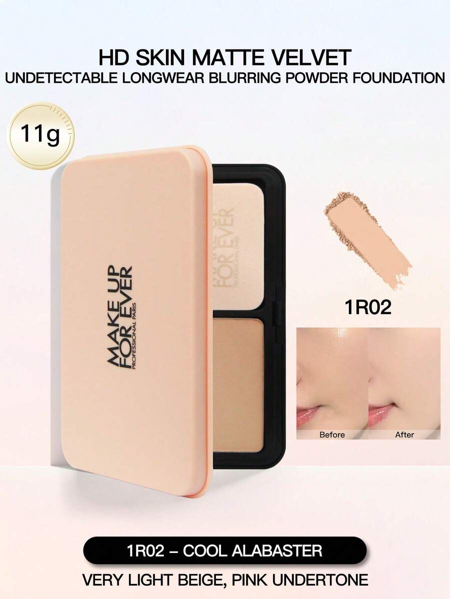 Make Up For Ever 11克哑光丝绒粉底液，1Y04/1R02/1N00/1N03 - 11g-#1R02 - 查看 1