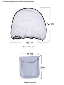 1pc Baby Bassinet Universal Mosquito Net, Breathable Mesh Canopy For Cradle, Stroller, Crib, Convenient Carry Bag, White, All Season - White - View 2
