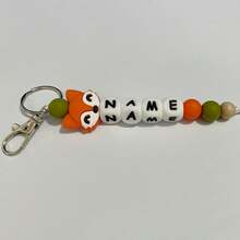 1PC Custom Animal Letter Keychain, Can Be Used As Name Bag Hanging,Back To School Gifts,Customized Keychains & Accessories,End Of Summer,Delicate Romance,For Office,For School,For Classroom,For Teacher Gifts,For University,For Colleague,For Dorm Rooms - Silicone Keychain - View 75